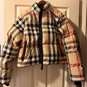 Burberry Plaid  Puffer Jacket